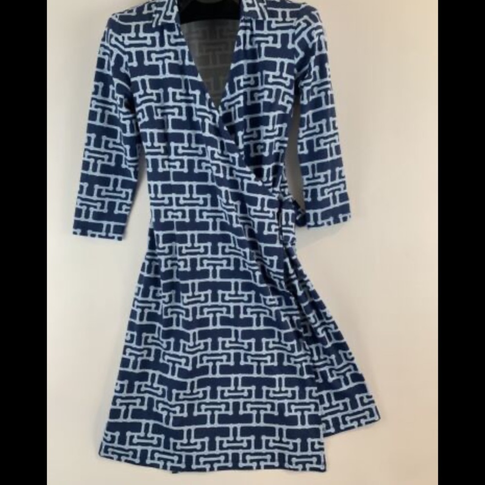 J.McLaughlin Blue Mid Wrap Dress